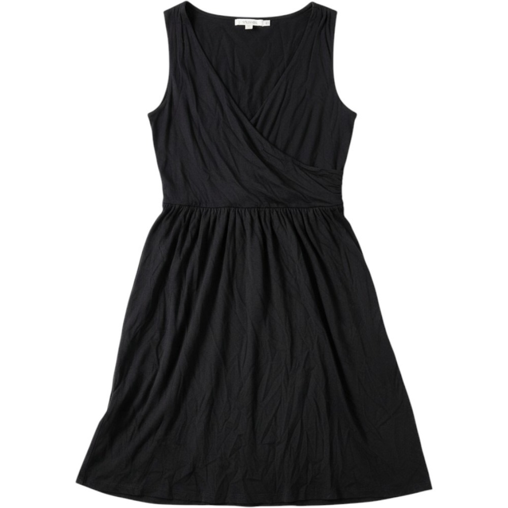 Boden Black Sleeveless Wrap V-Neck Modal Cotton Dress WW052 US 4P UK 8P